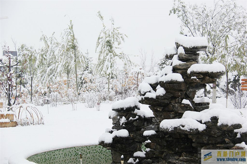 甘肅定西迎來降雪天氣(圖1)