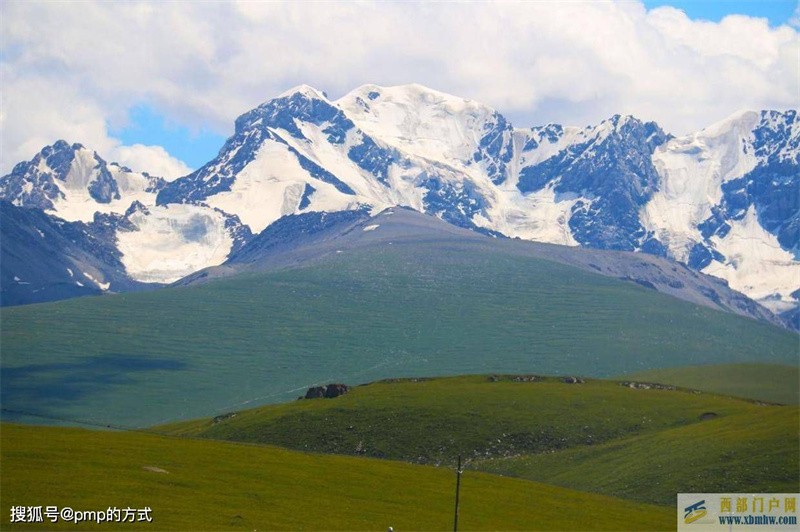 巴音郭楞州的巴音郭楞鄉(xiāng)（草原望雪山）(圖5)