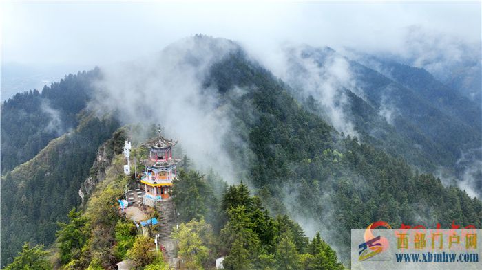 【隴拍客】蘭州榆中興隆山：雨后煙景綠晴天散馀霞(圖1)