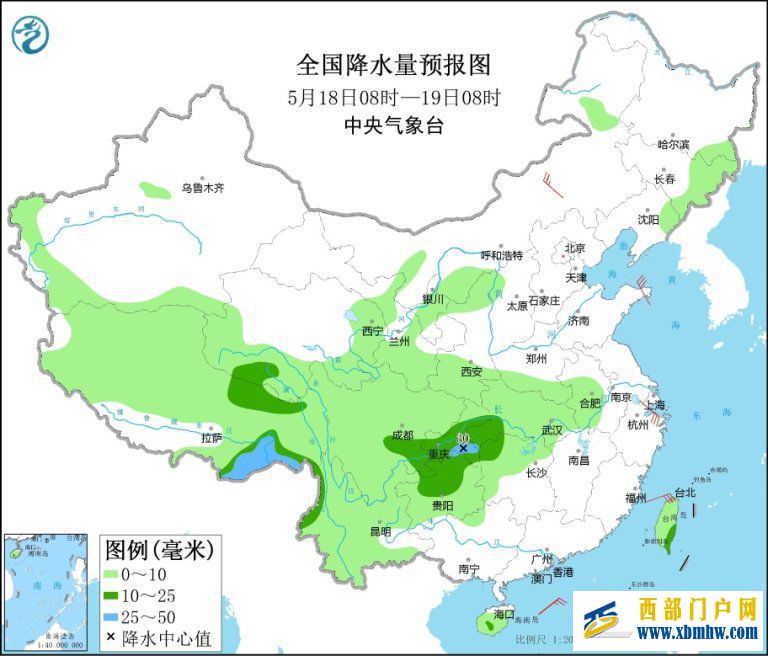 西南地區(qū)西藏等地多降水(圖1)