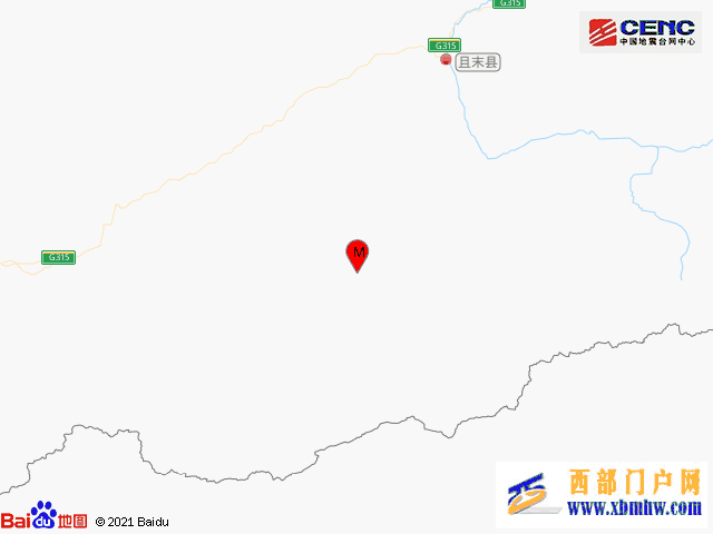 新疆巴音郭楞州且末縣發生3.7級地震(圖1)