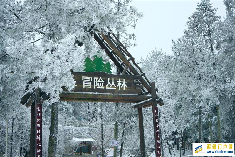 重慶武?。骸霸啤辟p武隆白馬山雪景(圖2)