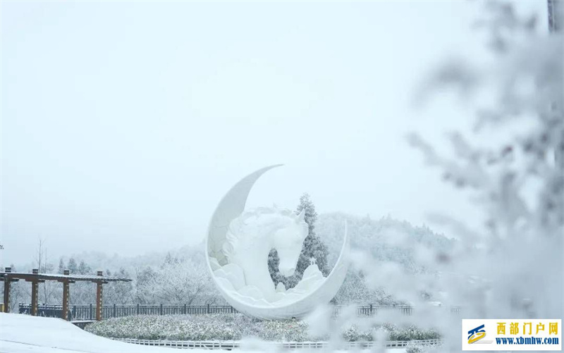 重慶武隆：“云”賞武隆白馬山雪景(圖1)