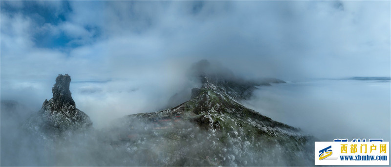 貴州梵凈山：迎來立冬后首場霧凇景觀(圖2)